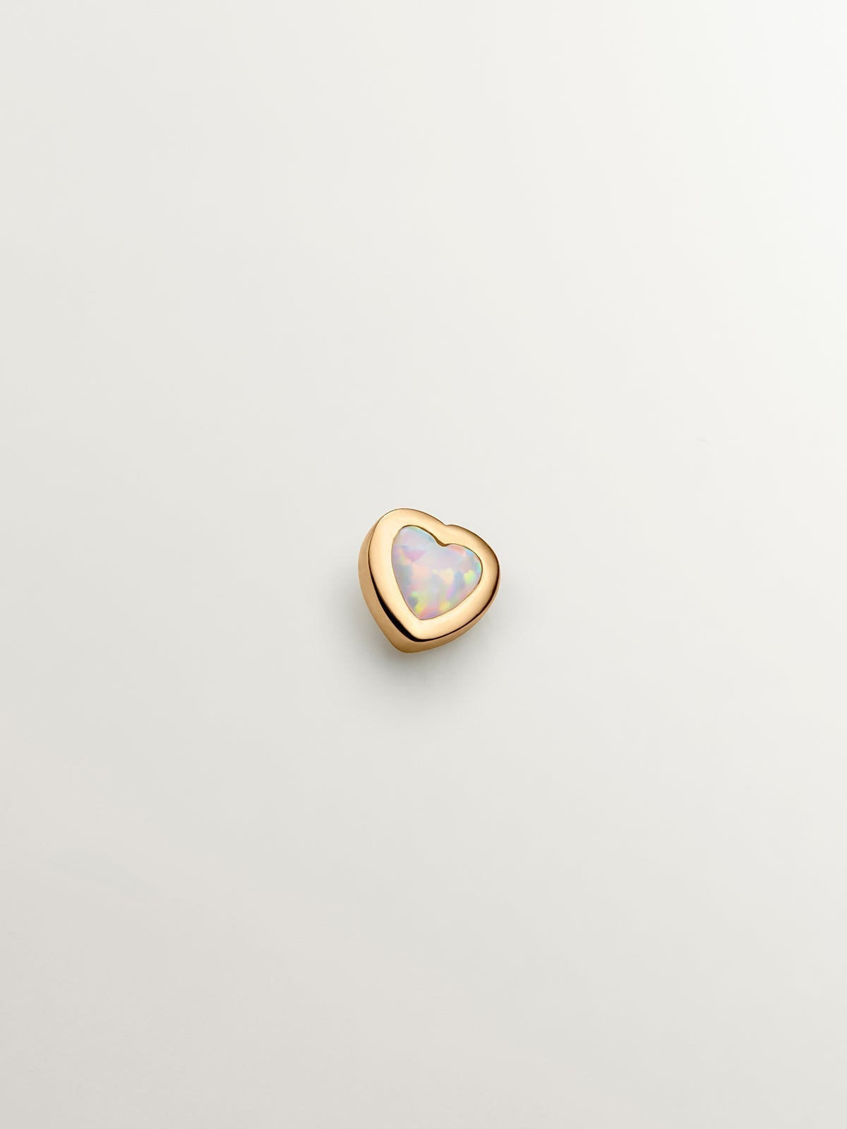 Piercing individual de oro amarillo de 18K con ópalo turquesa