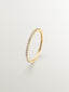 Anillo de oro amarillo de 18K con diamantes en talla brillante