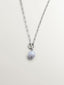Cadena de plata 925 con ágata azul