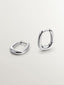 Pendientes de aro grueso de plata 925