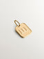 Charm de plata 925 bañada en oro amarillo de 18K con número 3