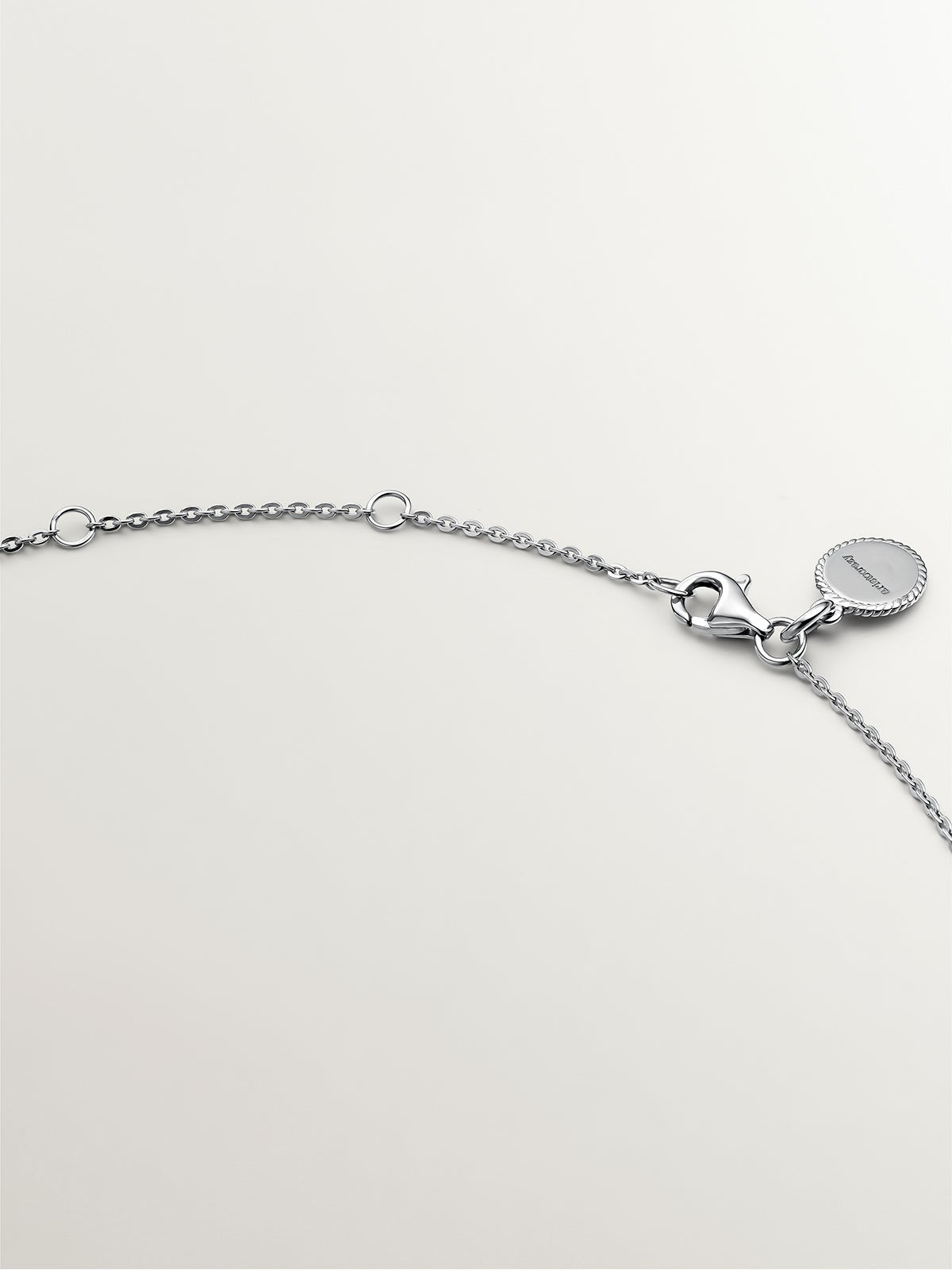 Pendentif En Argent 925 Avec Quartz Rose - Fait Main - Réglable - Bijou Artisanal - Neuf