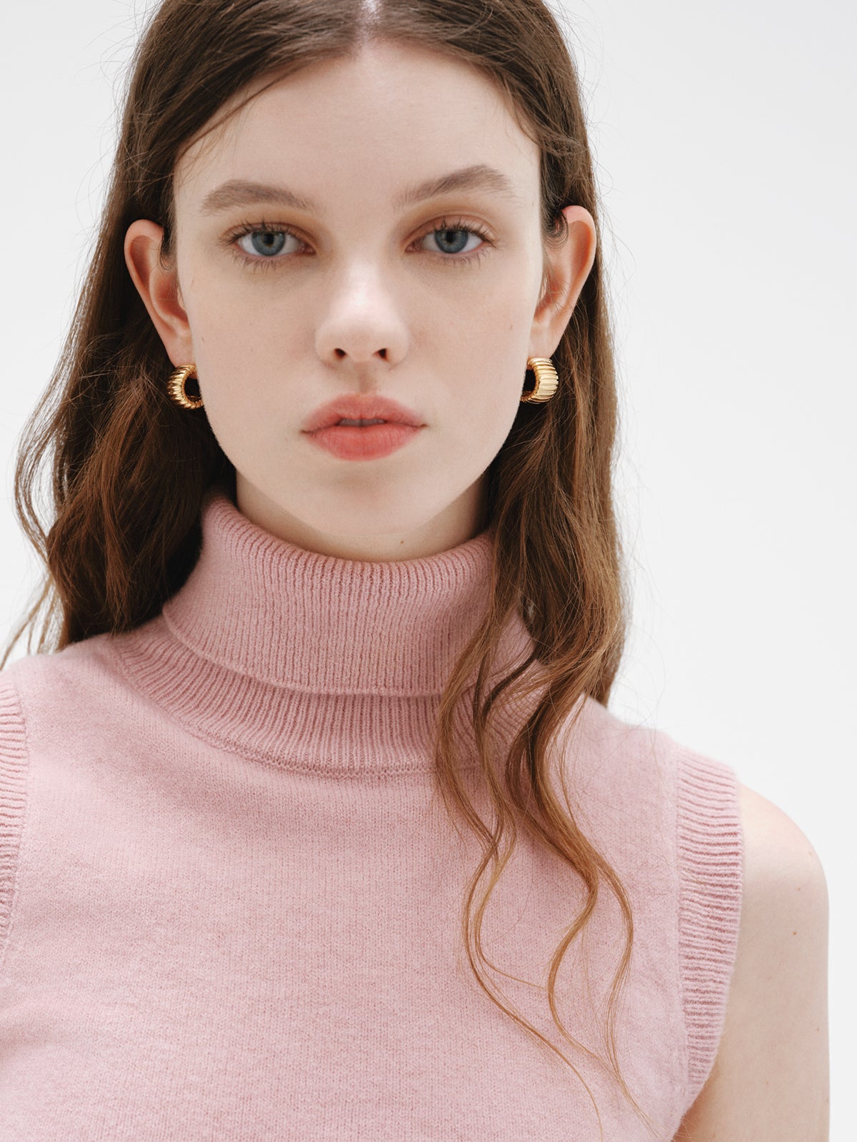 Pendientes tubogas de plata 925 bañada en oro amarillo de 18K