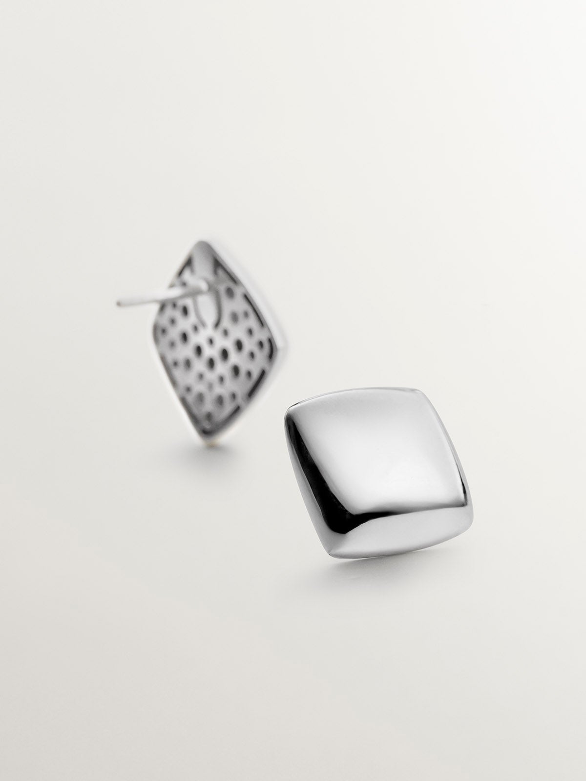 Pendientes de plata 925 con forma cuadrada
