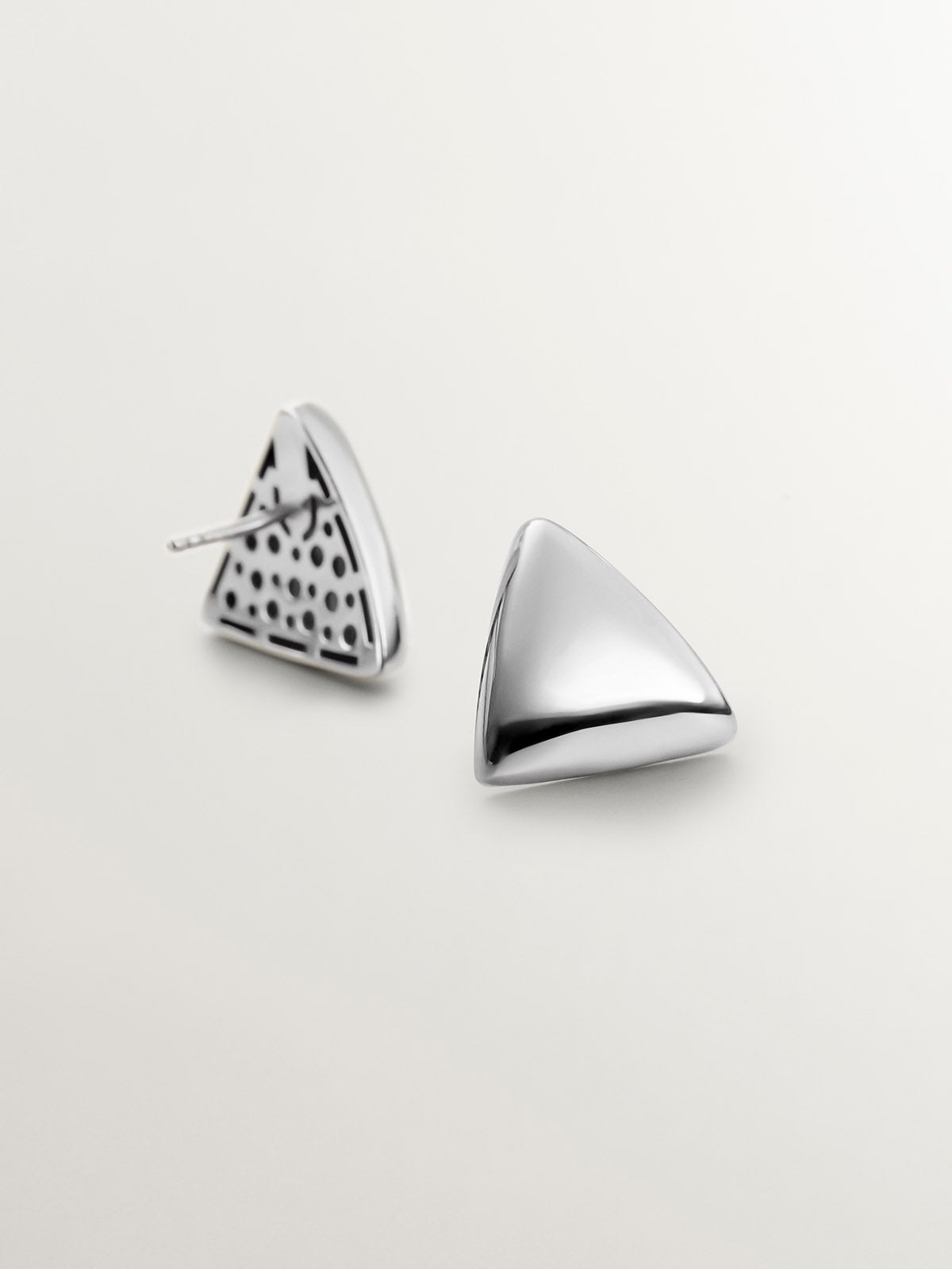 Pendientes de plata 925 con forma triangular