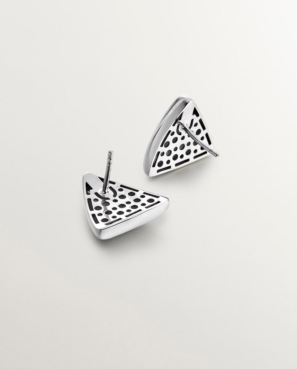 Pendientes de plata 925 con forma triangular