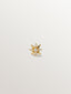 Piercing individual de oro amarillo de 18K con diamantes blancos.