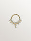 Piercing de oro amarillo de 18K y diamantes en talla brillante