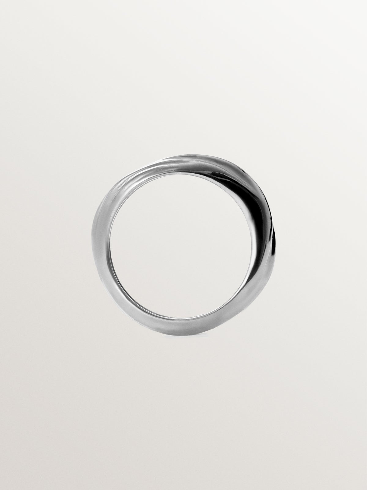 Textured 925 silver ring