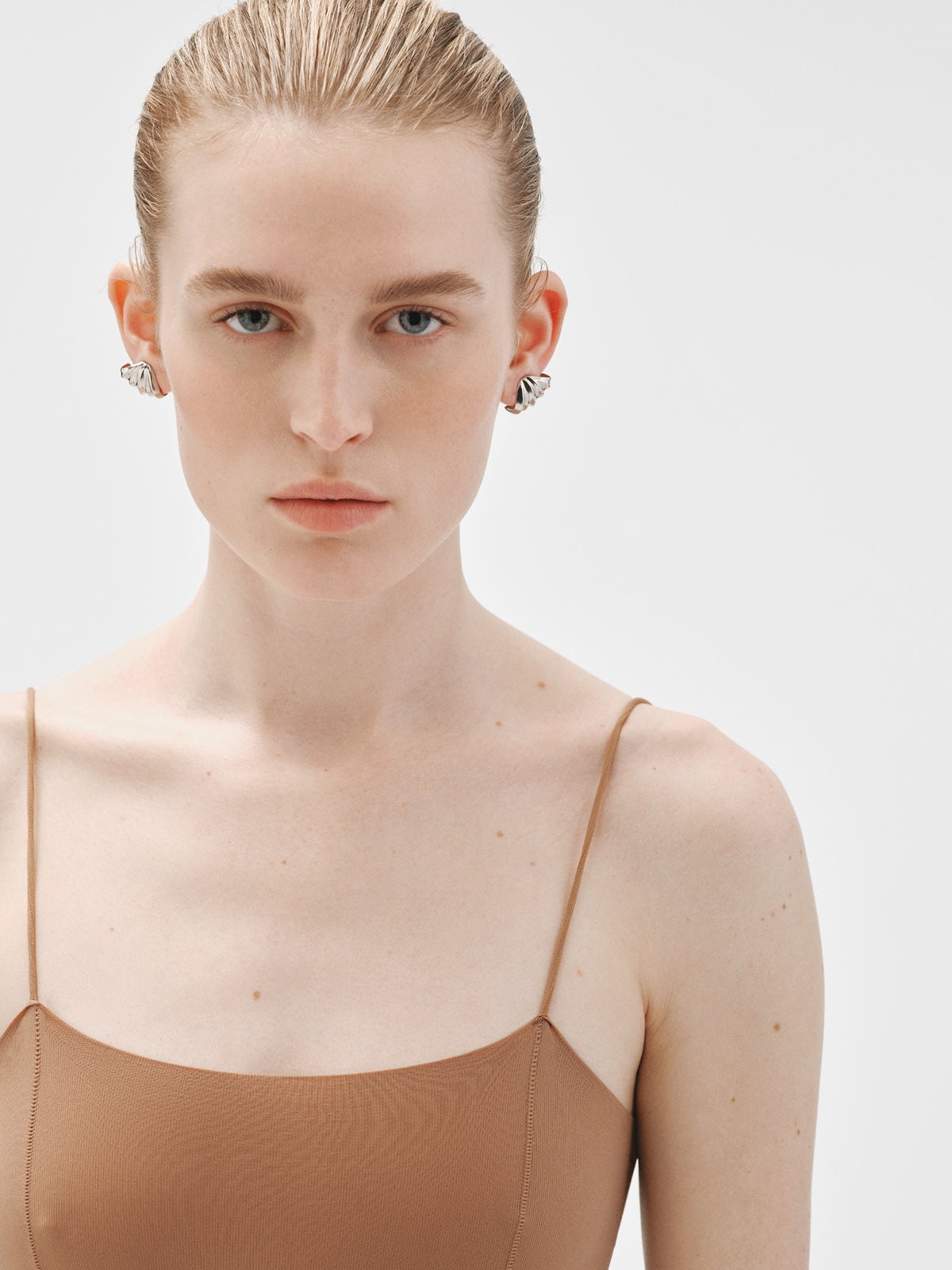 Pendientes de plata 925 con textura