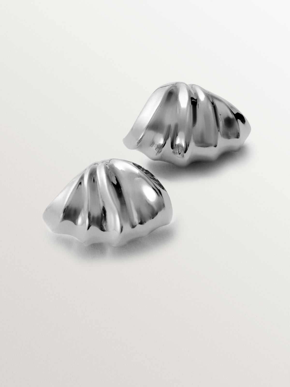 Pendientes de plata 925 con textura