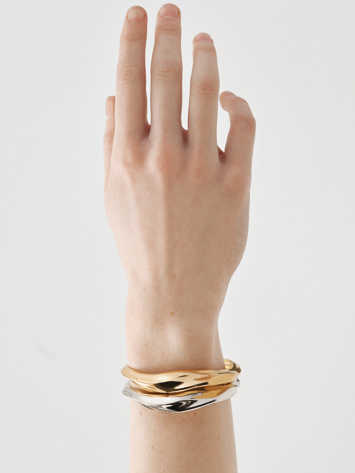 Pulsera rígida de plata 925 con textura