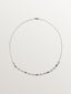 Colgante de oro blanco 18K con ónix negro y diamantes en talla brillante