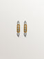 Pendientes de oro blanco y amarillo de 18K con diamantes en talla brillante