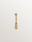Pendiente individual de oro amarillo de 18K con diamantes en talla brillante