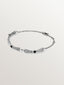 Pulsera de oro blanco de 18K con ónix negro y diamantes en talla brillante
