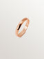 Alianza de oro rosa de media caña de 3,15 mm