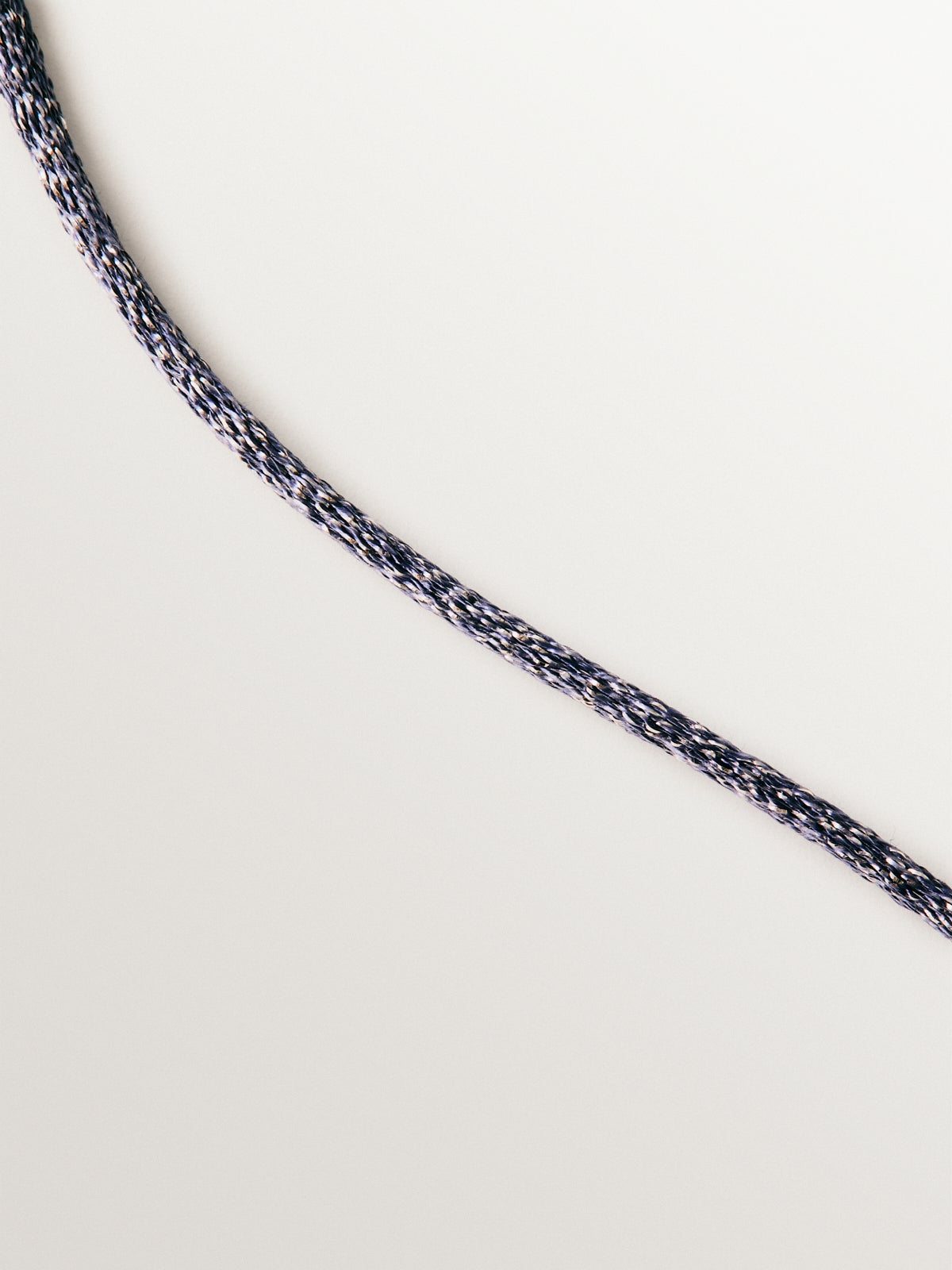 Cordel azul con acabados en plata 925