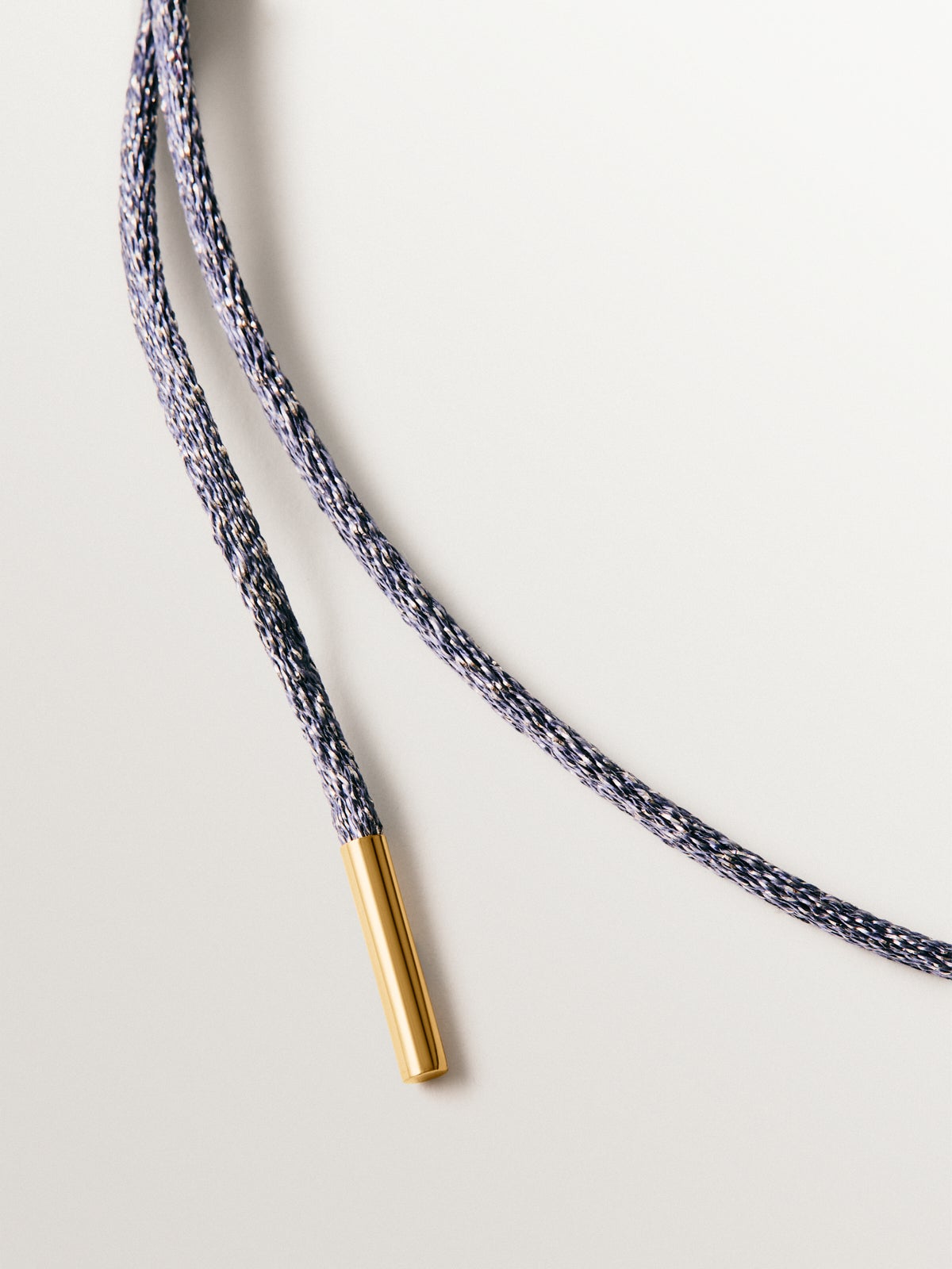 Cordel azul con acabados en plata 925