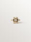 Piercing de oro amarillo de 18K con diamantes y forma de flor