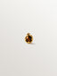 Piercing de oro amarillo de 18K con forma de serpiente y ojo de tigre