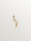 Piercing trepador de oro amarillo de 18K con diamantes