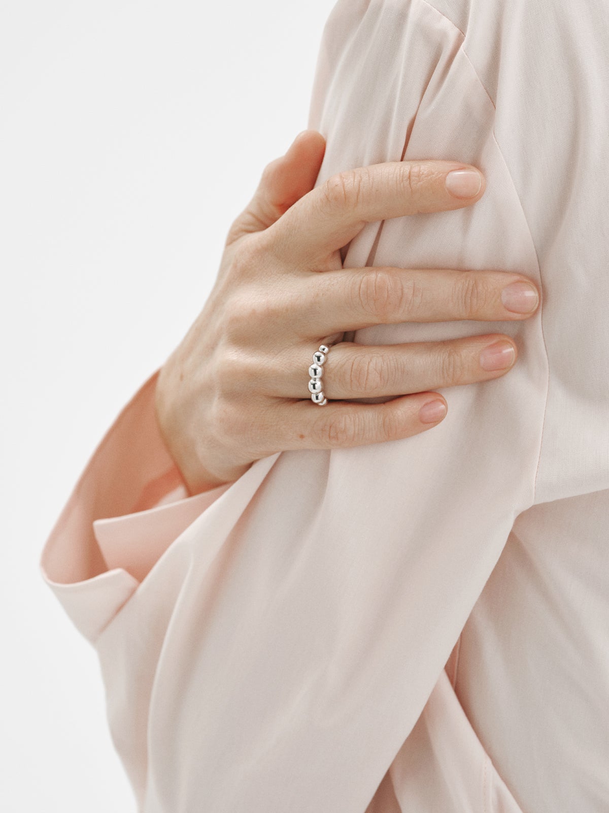 Anillo de plata 925 con motivo de esferas