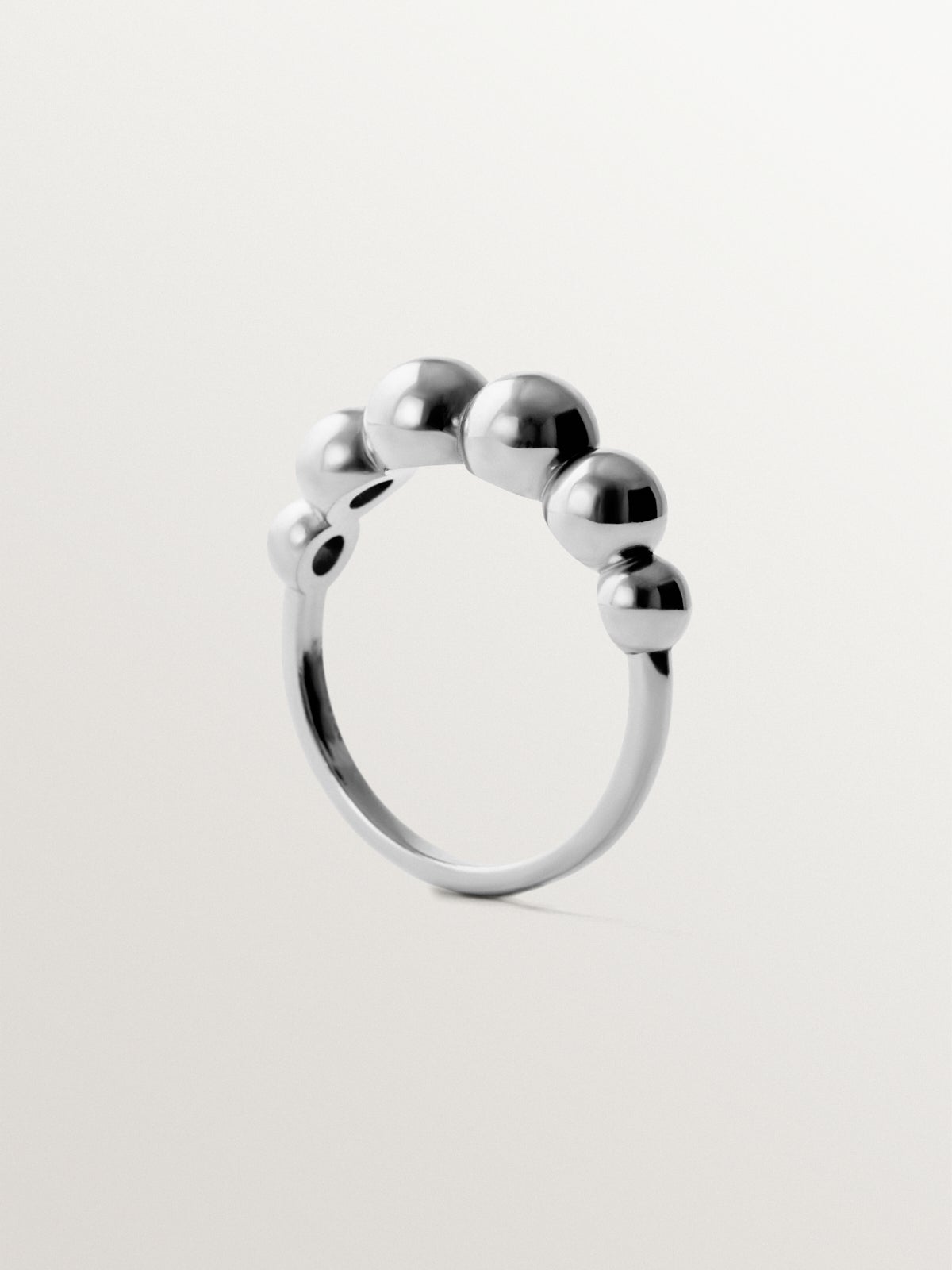 Anillo de plata 925 con motivo de esferas