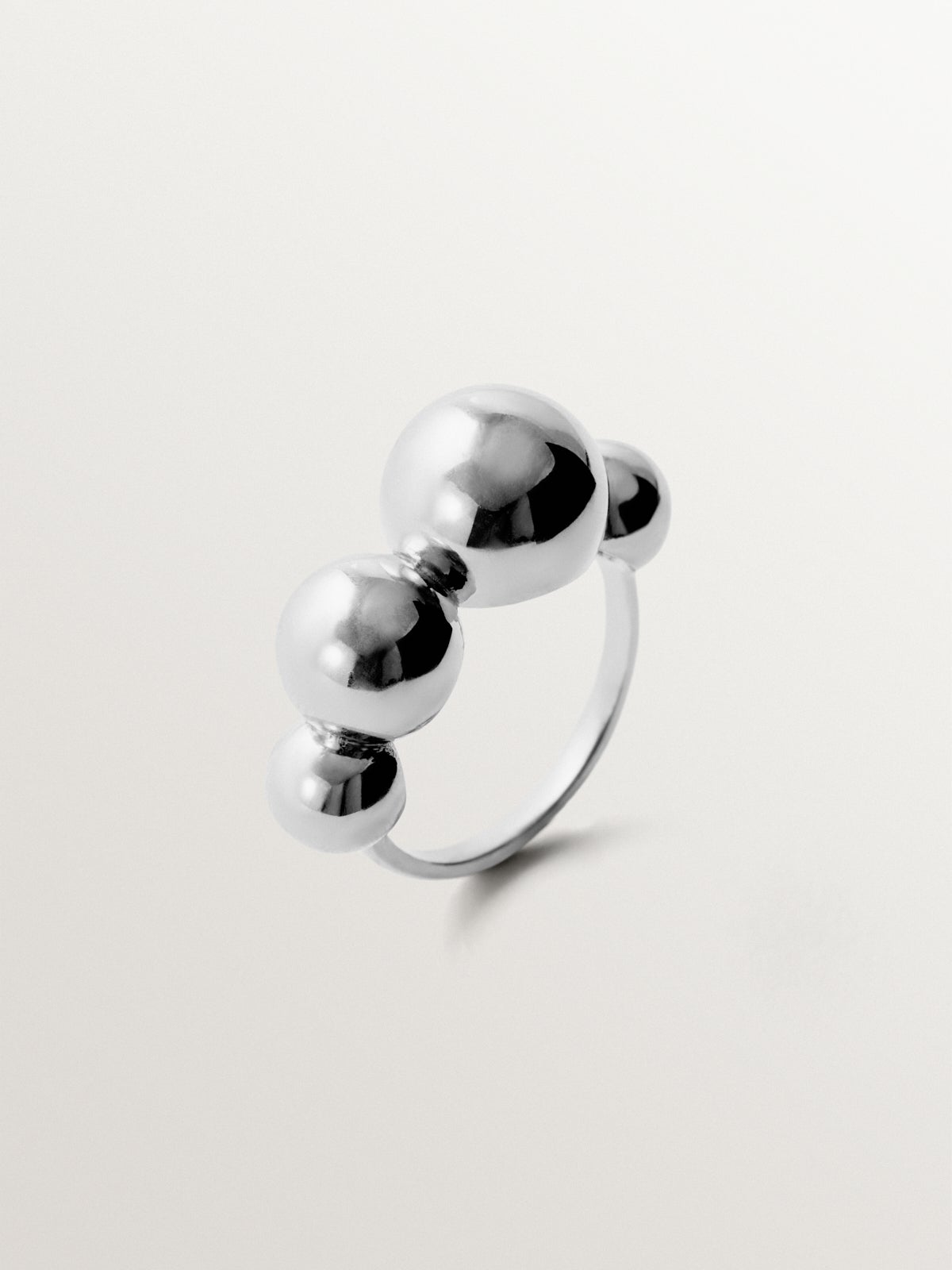 Anillo de plata 925 con esferas
