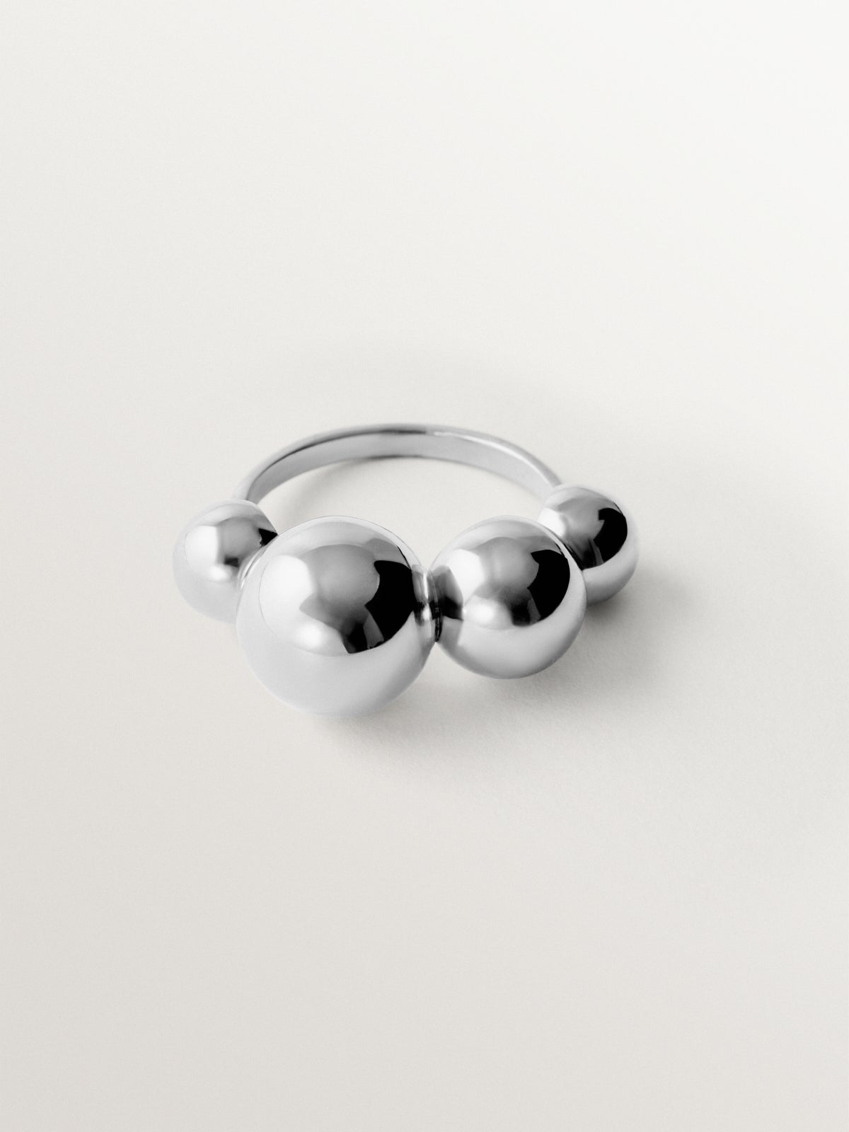 Anillo de plata 925 con esferas