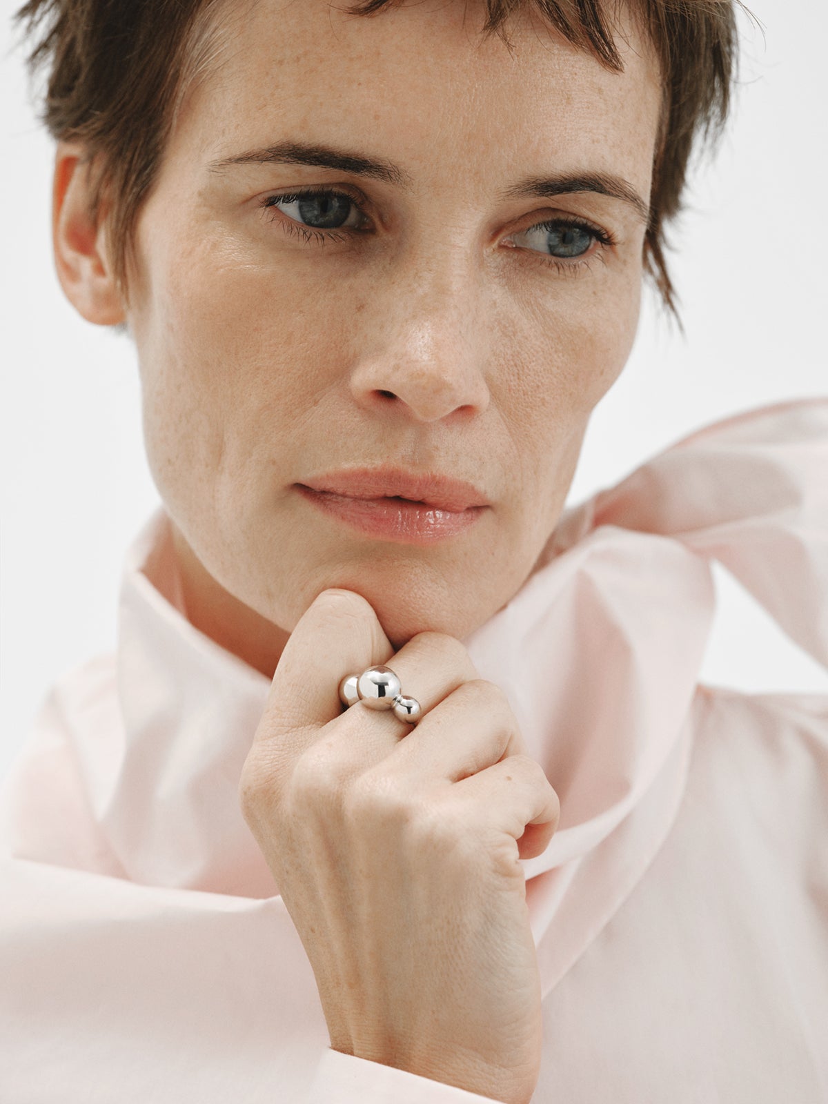 Anillo de plata 925 con esferas