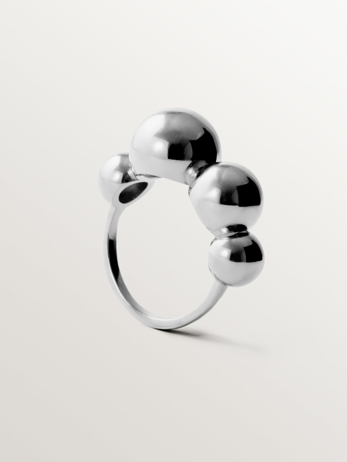 Anillo de plata 925 con esferas