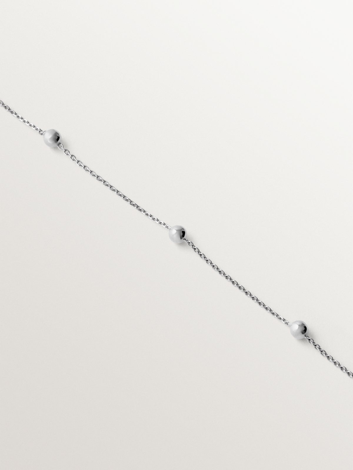 Pulsera de plata 925 con motivo de esferas