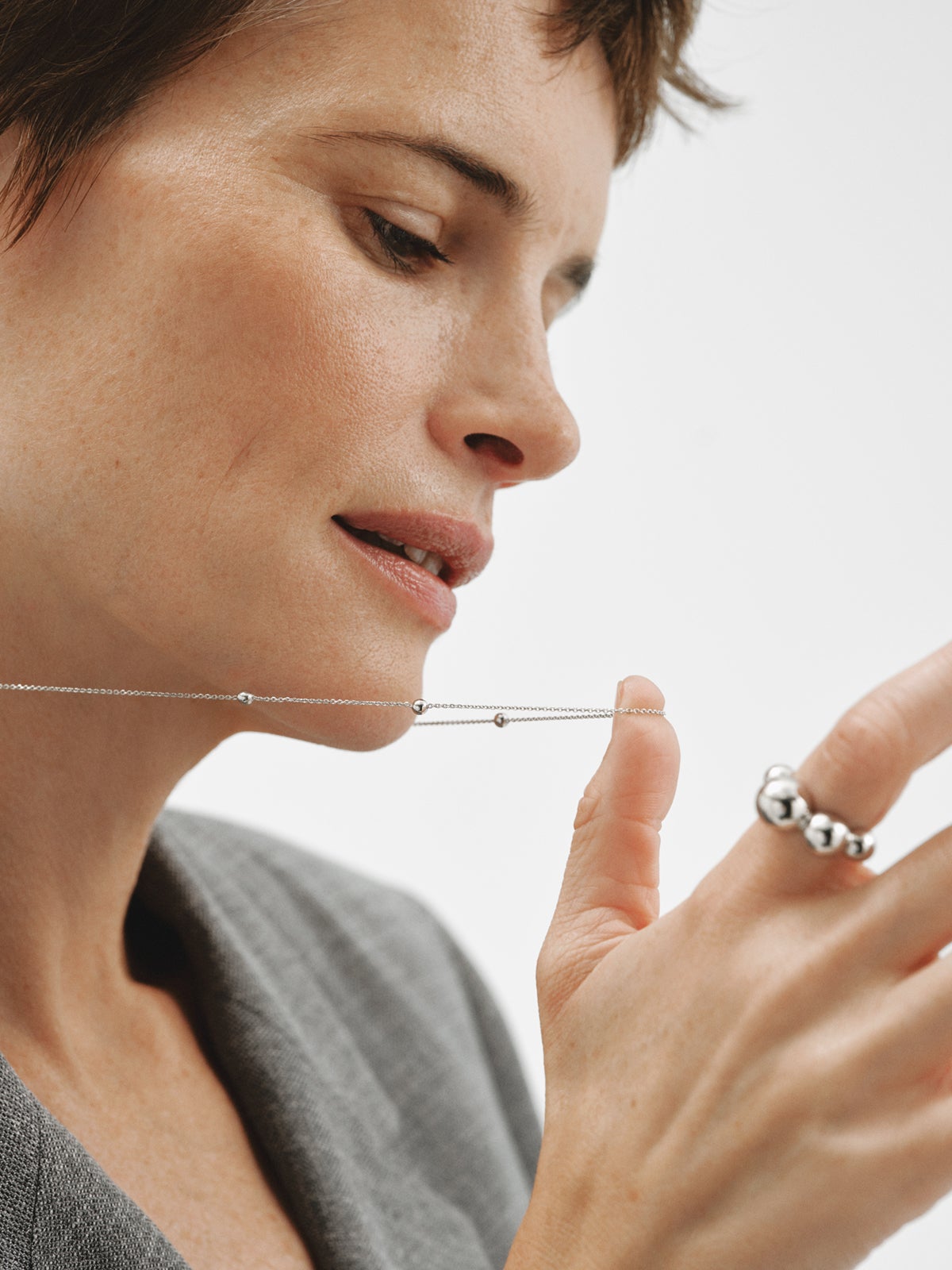 Colgante de plata 925 con esferas