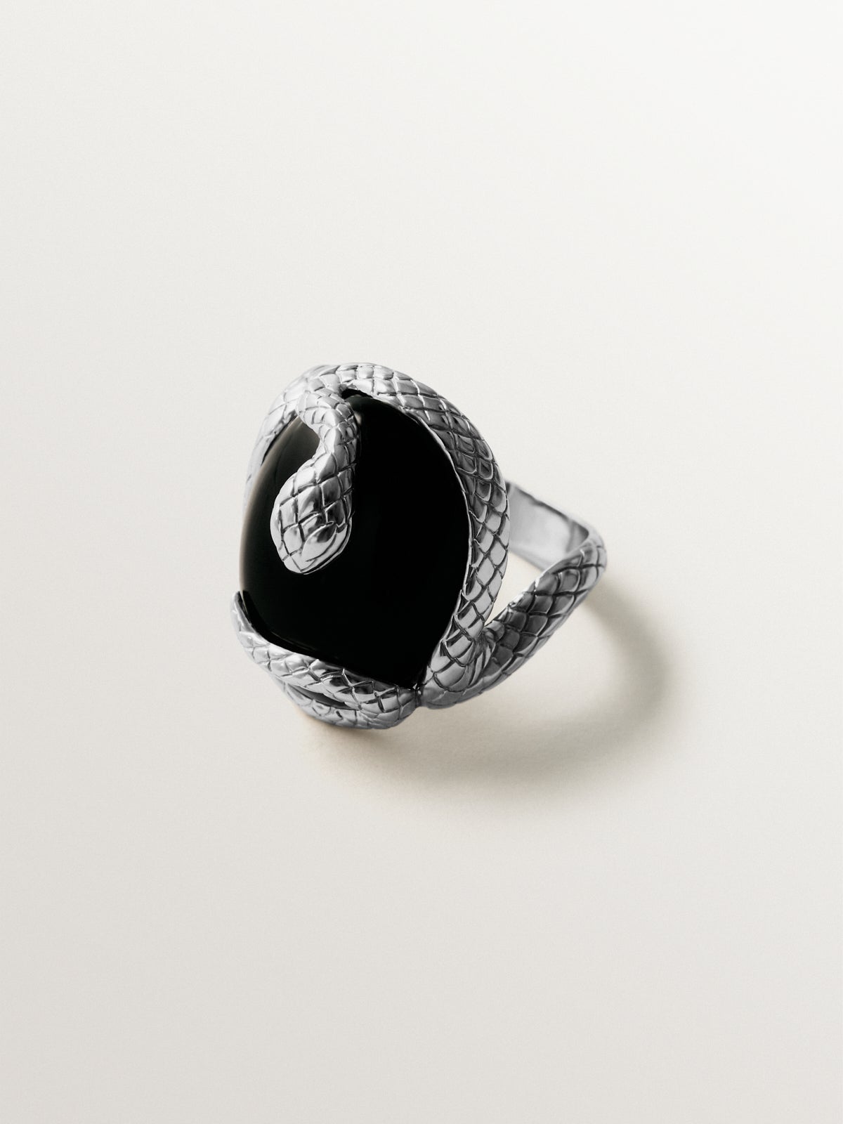 Anillo en plata 925 con ónix negro