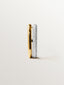 Pendiente individual de plata 925 bañada en oro amarillo de 18K con pavé de topacios blancos