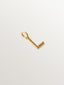 Charm de plata 925 bañada en oro amarillo de 18K con letra L y motivos de esferas