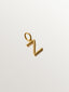 Charm de plata 925 bañada en oro amarillo de 18K con letra Z y motivos de esferas