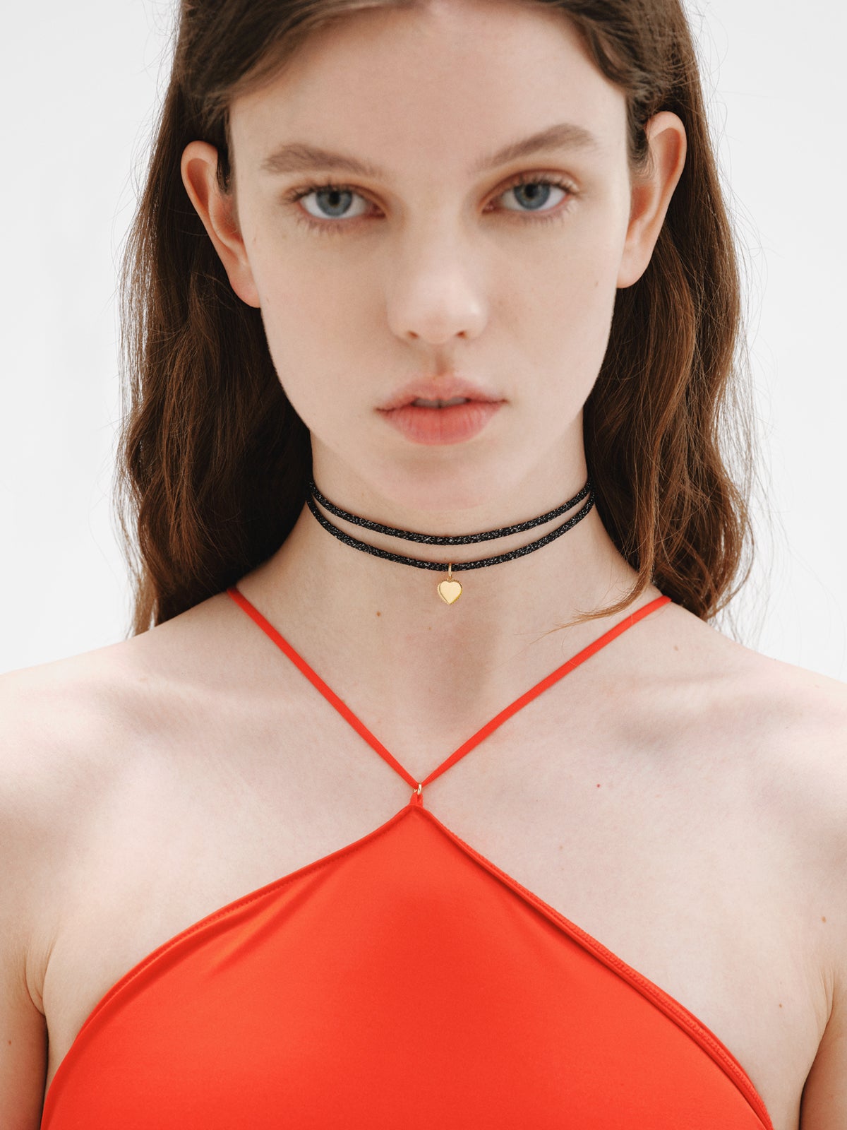 Charm corazón de plata bañada en oro amarillo de 18K