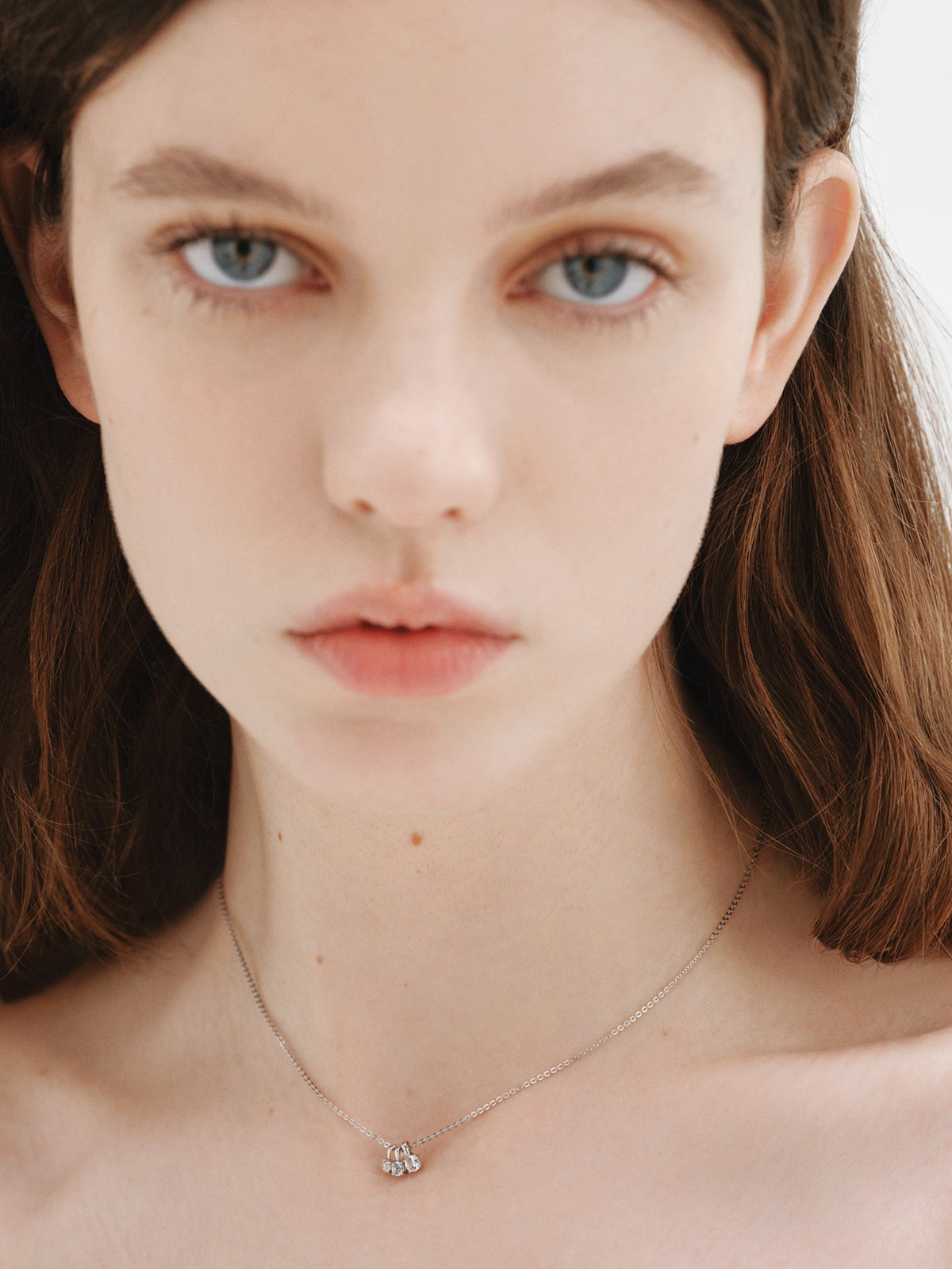 Collar de plata 925 con cuarzos blancos