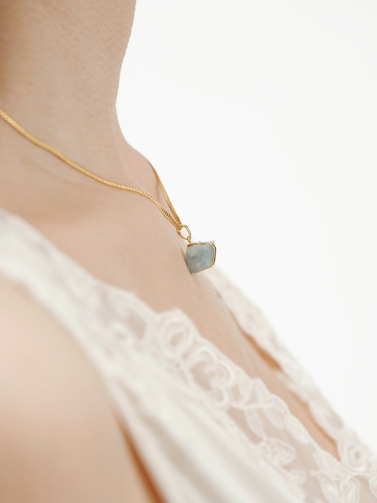 Charm piedra de nacimiento Marzo con aguamarina