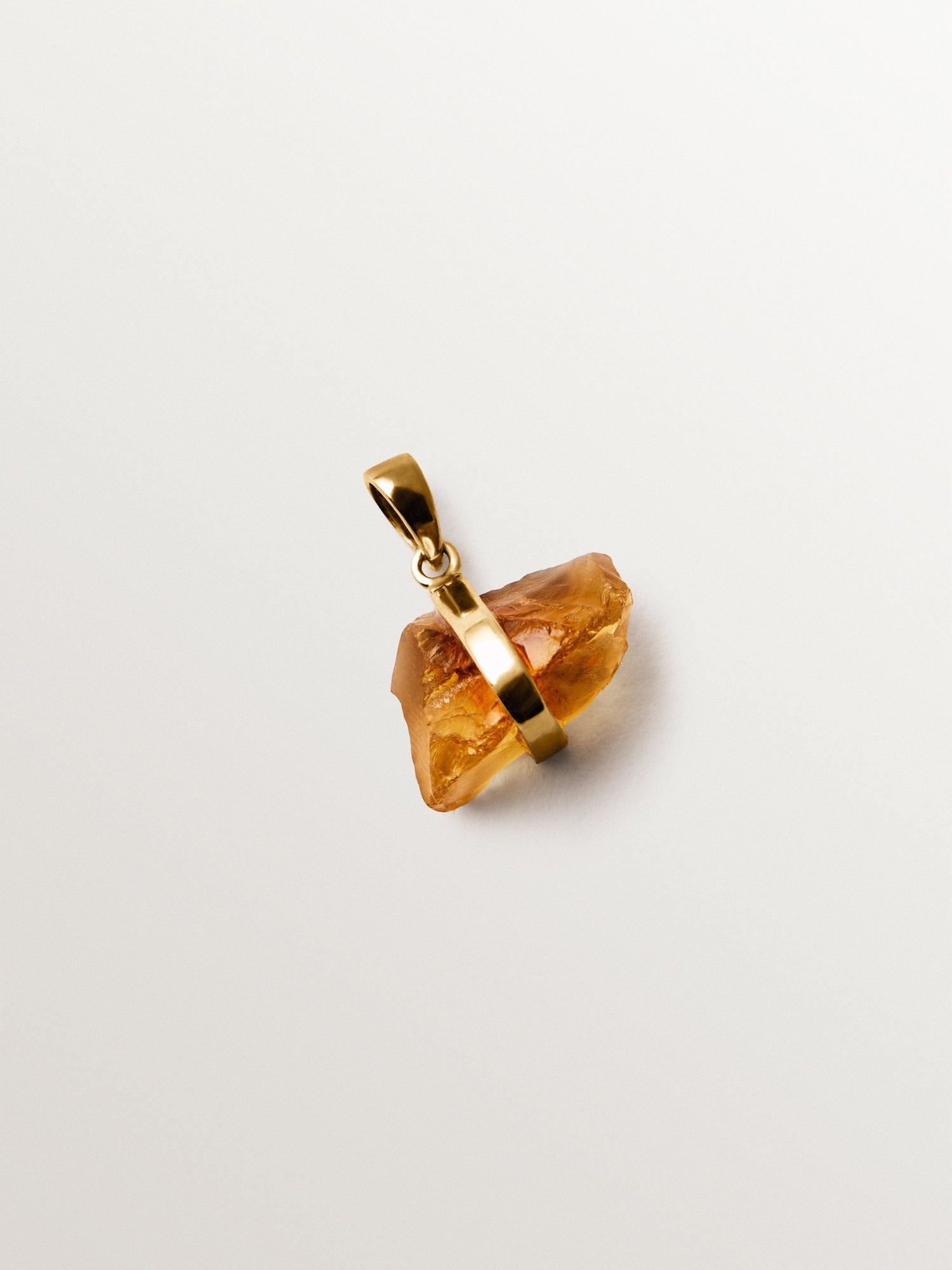 Charm piedra de nacimiento Noviembre con citrino amarillo