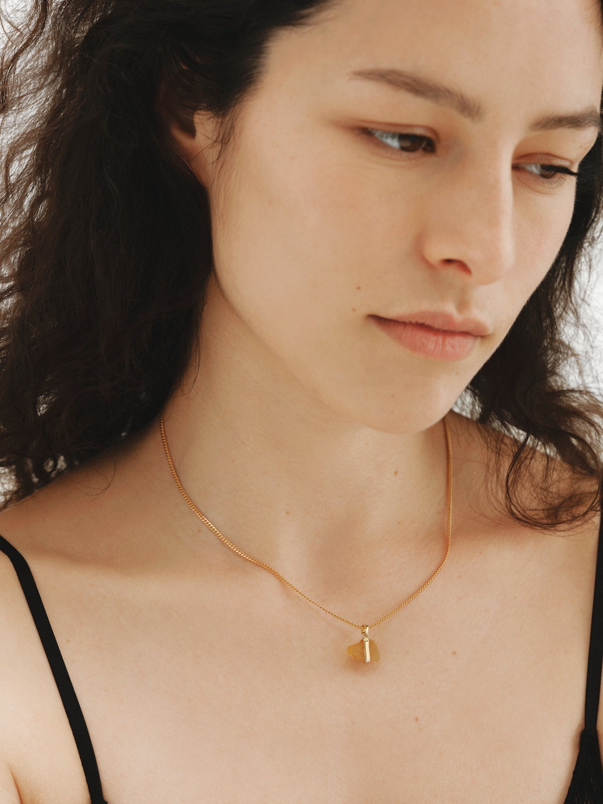 Charm piedra de nacimiento Noviembre con citrino amarillo