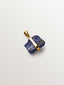 Charm de plata 925 bañada en oro amarillo de 18K con lapislázuli
