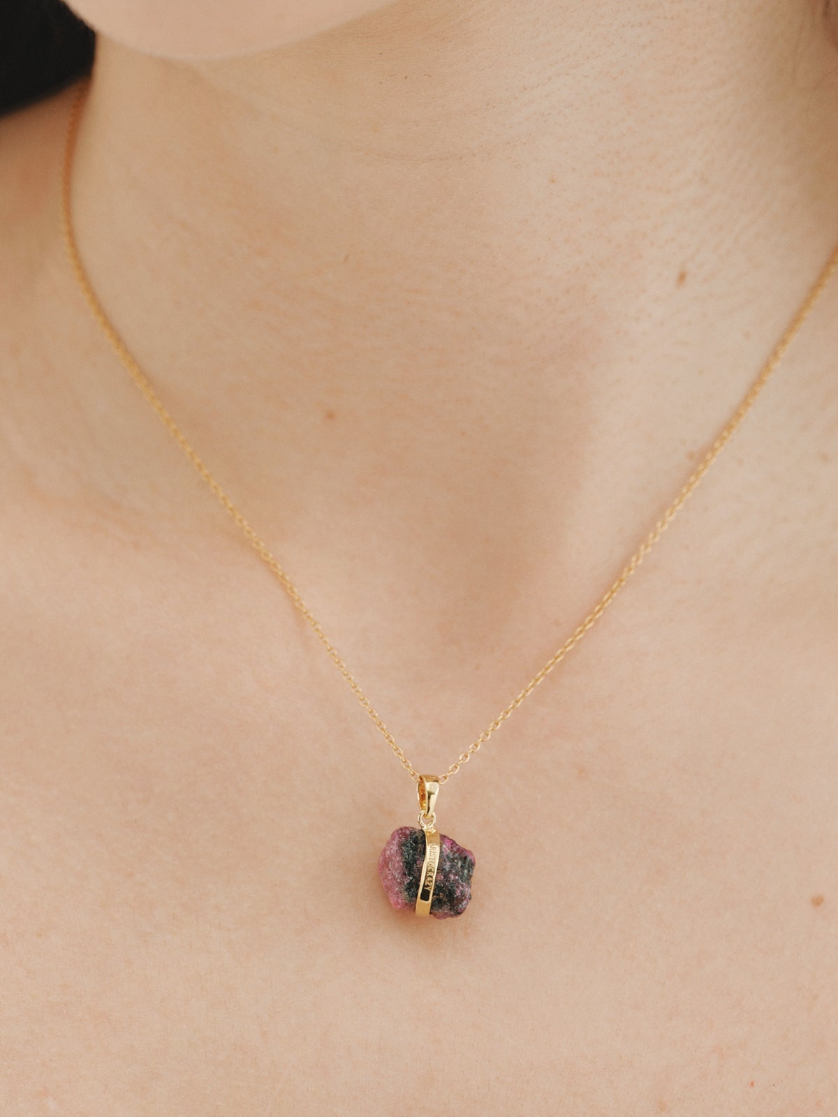 Charm piedra de nacimiento Julio con rubí