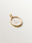 Charm Escorpio de plata 925 bañada en oro amarillo de 18K y cristal de roca