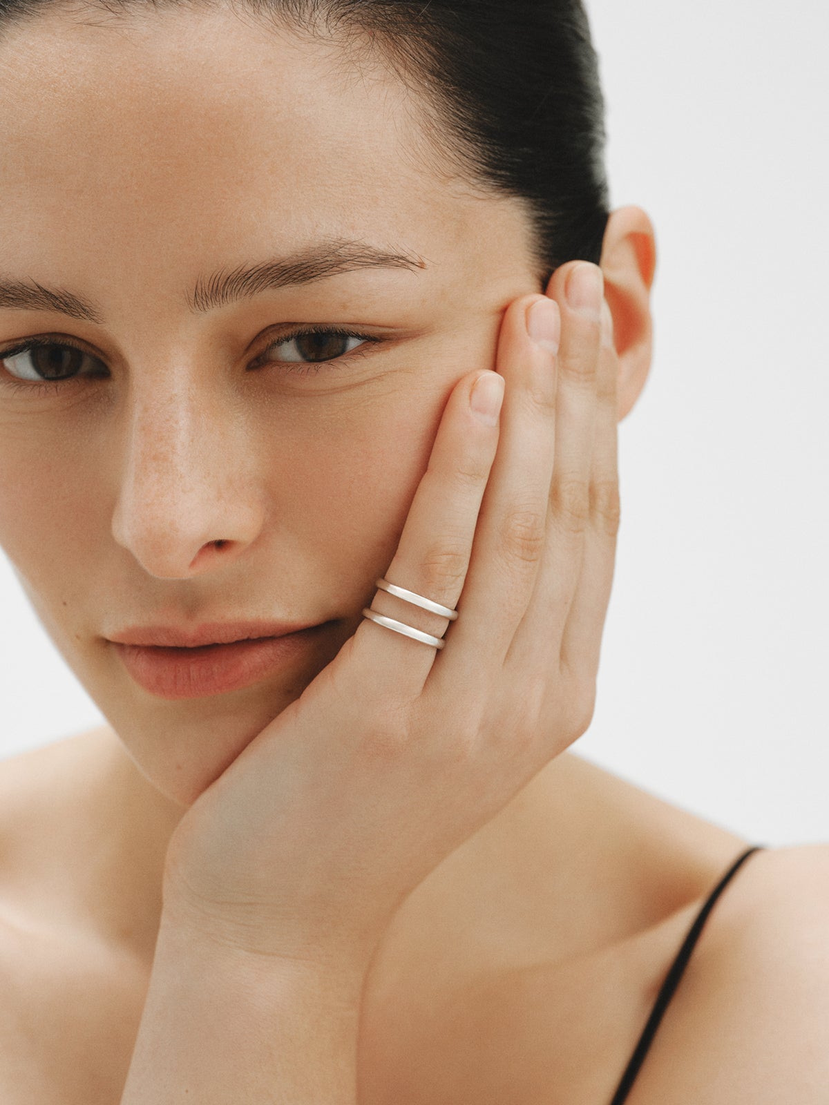 Anillo doble de plata 925