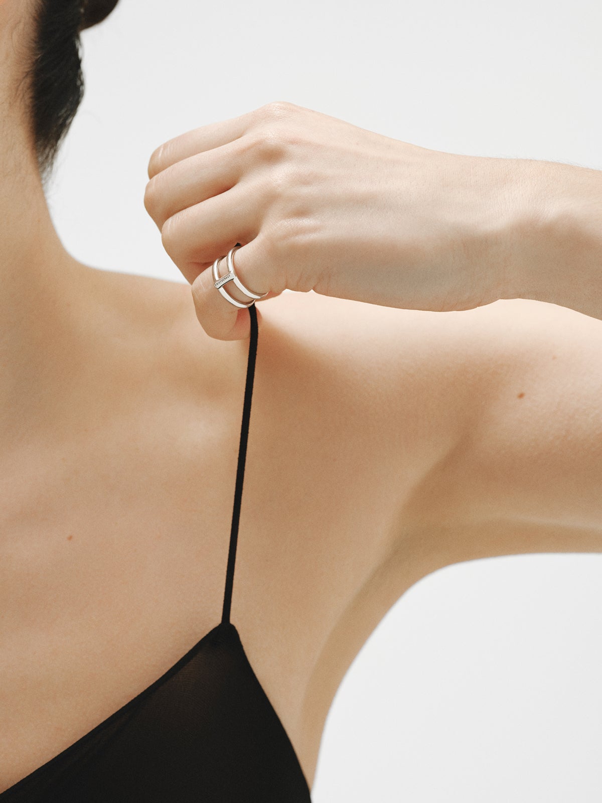 Anillo doble de plata 925