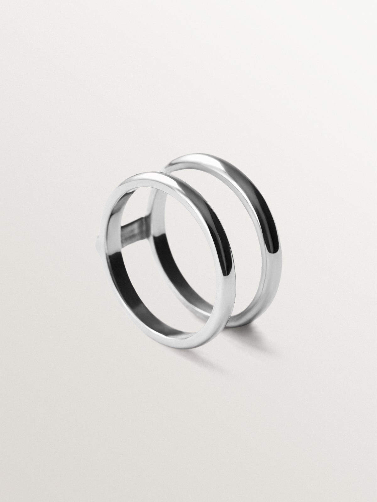 Anillo doble de plata 925
