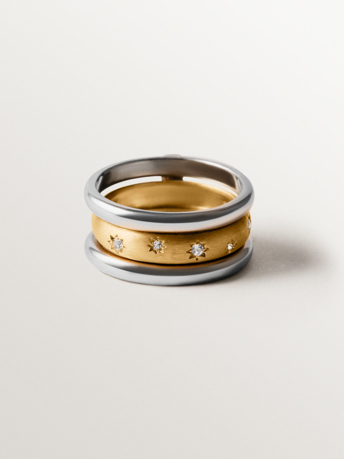 Anillo doble de plata 925